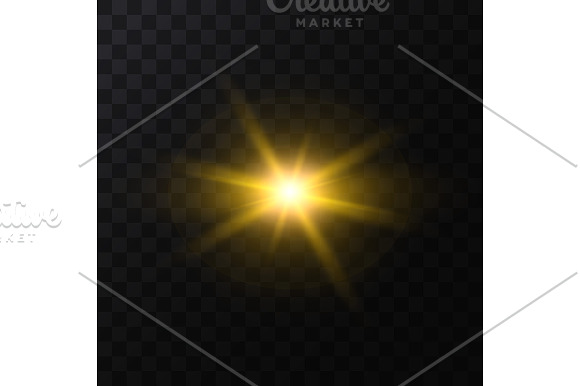 Star Light Sparkles Set. Vector in Objects - product preview 6