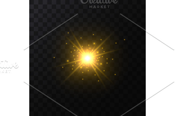 Star Light Sparkles Set. Vector in Objects - product preview 7