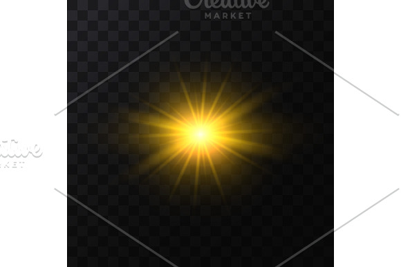 Star Light Sparkles Set. Vector in Objects - product preview 9