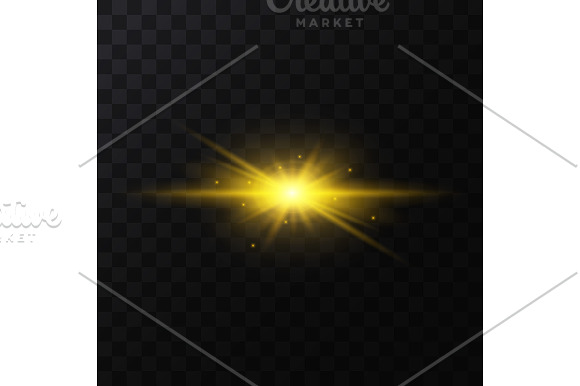 Star Light Sparkles Set. Vector in Objects - product preview 10