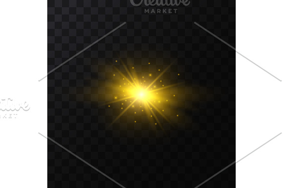 Star Light Sparkles Set. Vector in Objects - product preview 11