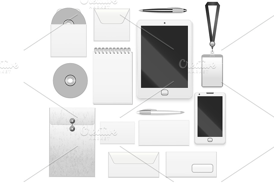 Stationery Template Mockup Set in Objects - product preview 8