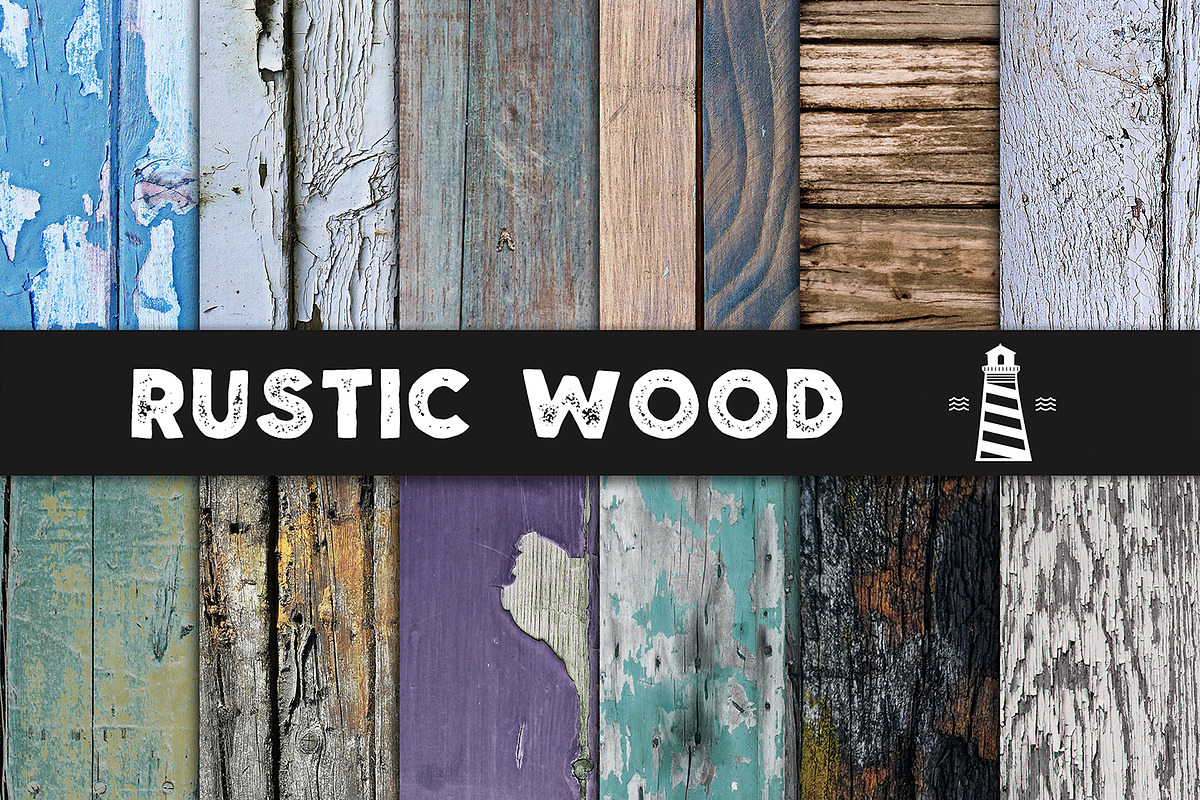 Distressed Paint Wood Textures in Graphics - product preview 8