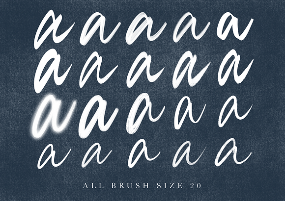 Procreate Brush Calligraphy 25% OFF in Photoshop Brushes - product preview 11