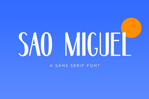 Sao Miguel | Sans Serif in Sans-Serif Fonts - product preview 7