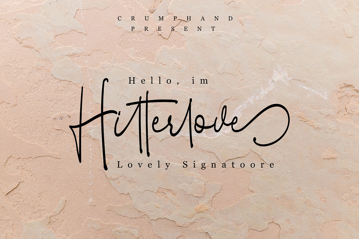 Hitterlove Lovely Signatoore in Script Fonts - product preview 8