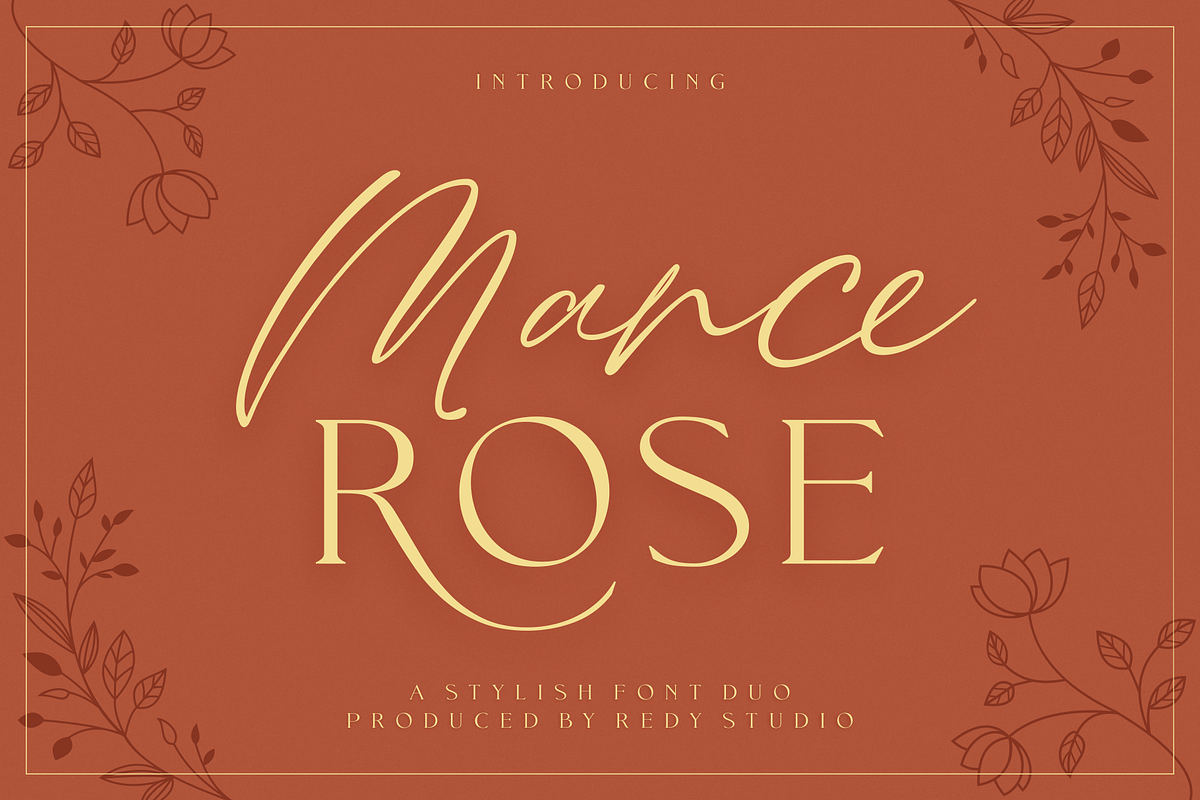 Mance Rose | Font Duo in Script Fonts - product preview 8