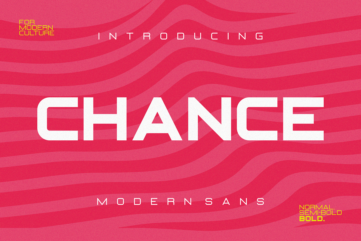CHANCE in Sans-Serif Fonts - product preview 8
