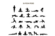 Yoga Poses vector illustration