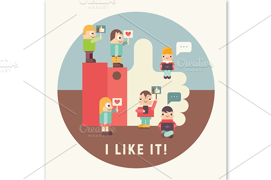 Social Media Concept in Illustrations - product preview 8