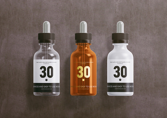 30ml Dropper Bottles Mockup in Product Mockups - product preview 4