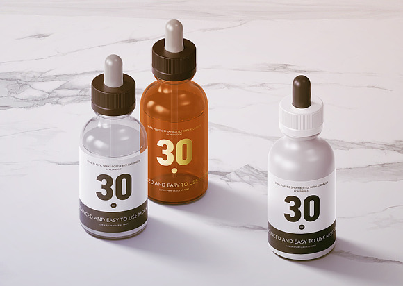 30ml Dropper Bottles Mockup in Product Mockups - product preview 5