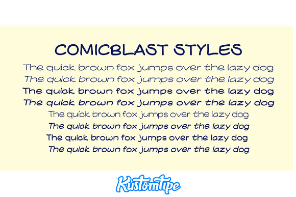 Comicblast in Comic Sans Fonts - product preview 7