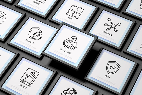 Business Ethics | 16 Thin Line Icons in Business Icons - product preview 1