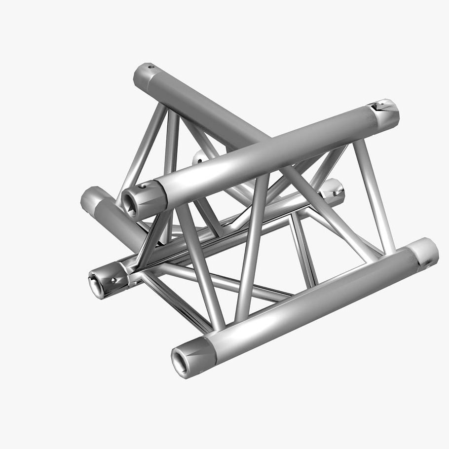 Triangular Truss Cros and T Junction in Architecture - product preview 6