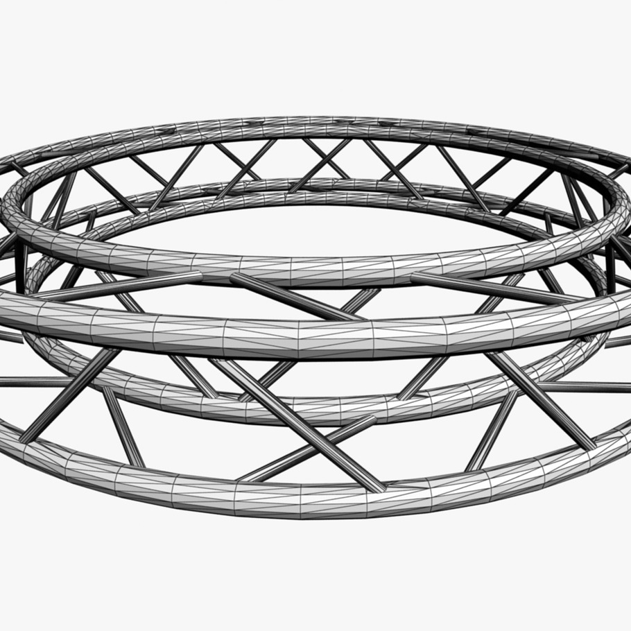 Circle Square Truss 200cm in Electronics - product preview 11