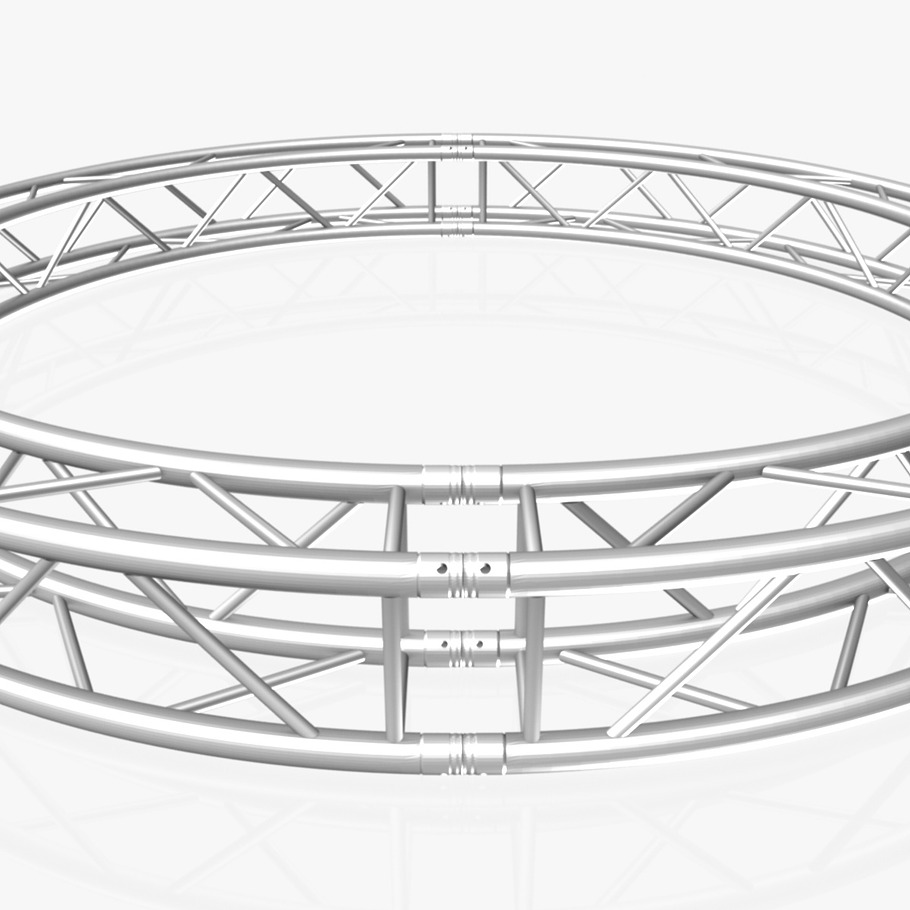 Circle Square Truss 300cm in Architecture - product preview 3