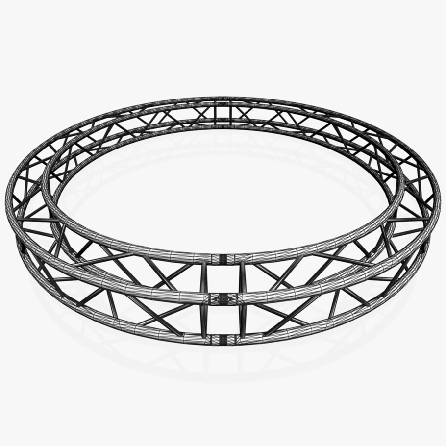 Circle Square Truss 300cm in Architecture - product preview 11