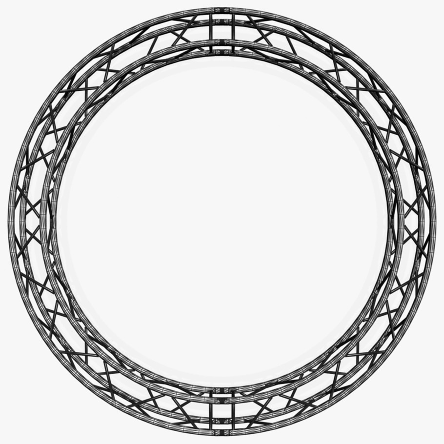 Circle Square Truss 300cm in Architecture - product preview 13