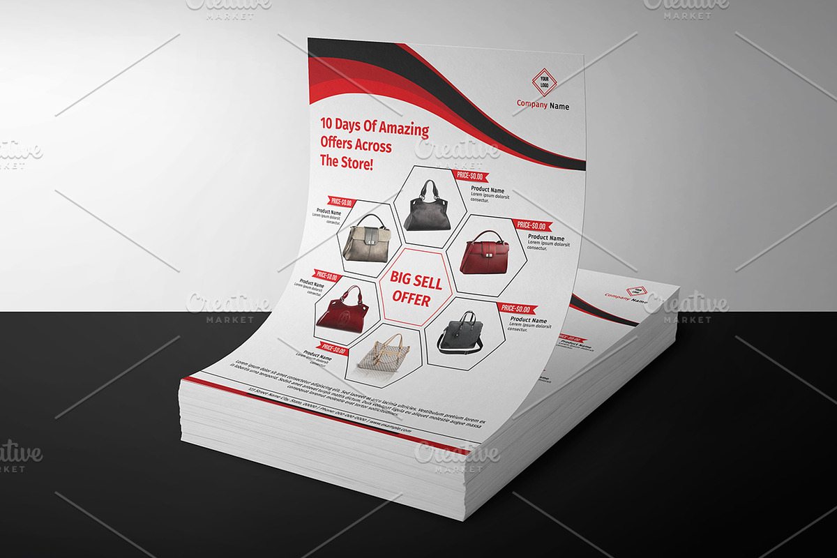 Product Promotion Flyer Design V1018 in Flyer Templates - product preview 8
