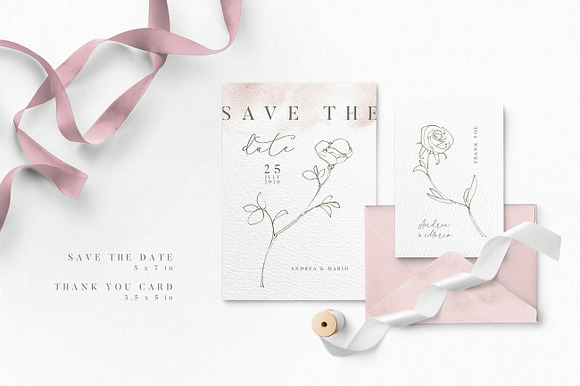 Modern Roses Wedding Suite in Wedding Templates - product preview 4