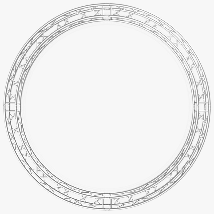 Circle Square Truss 400cm in Electronics - product preview 2