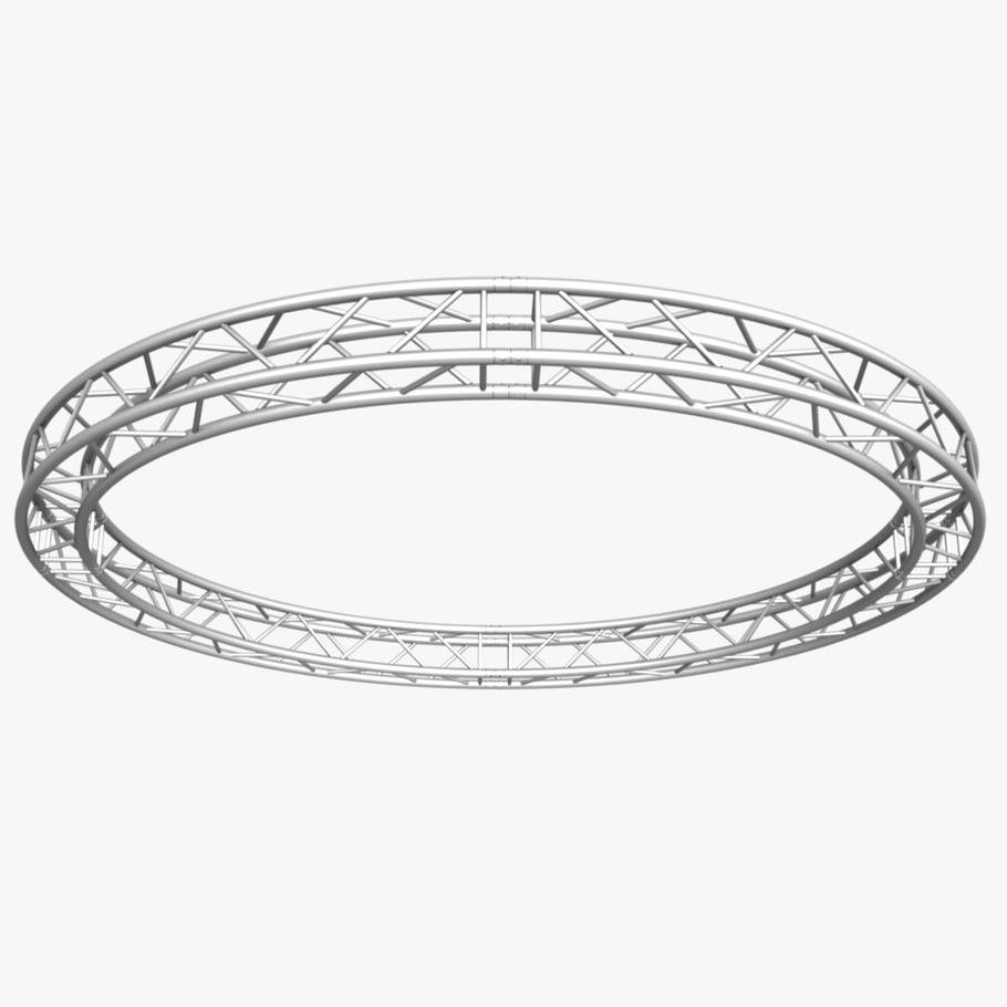 Circle Square Truss 400cm in Electronics - product preview 6