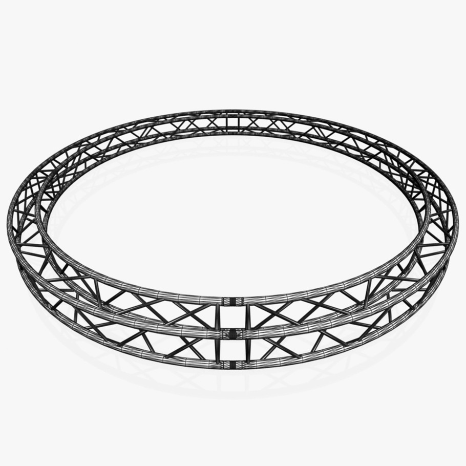 Circle Square Truss 400cm in Electronics - product preview 11