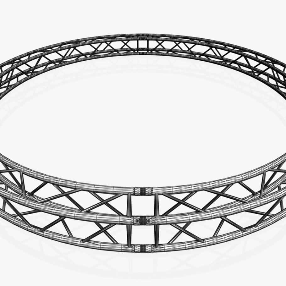 Circle Square Truss 400cm in Electronics - product preview 12