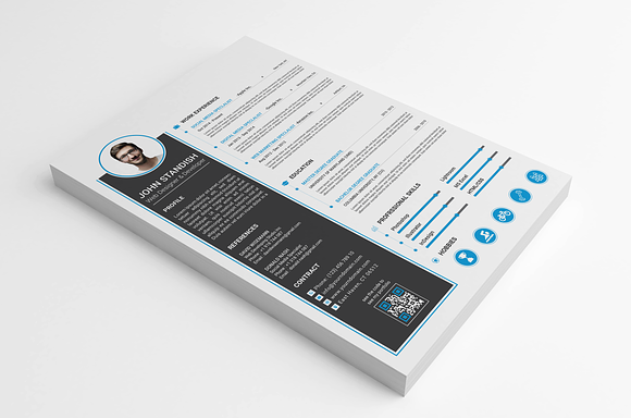 Resume Template / CV in Letter Templates - product preview 5