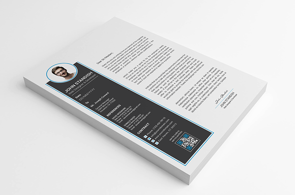 Resume Template / CV in Letter Templates - product preview 6