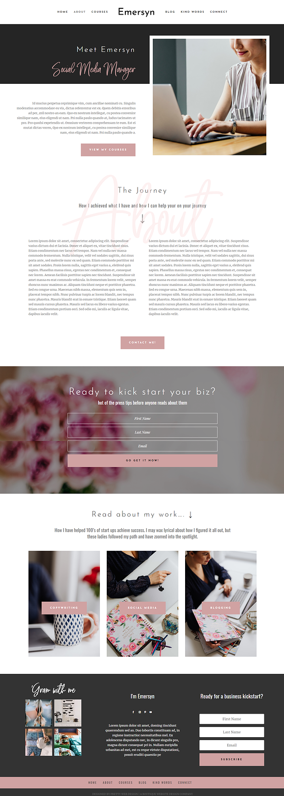 Emersyn - Divi Child Template in WordPress Business Themes - product preview 1