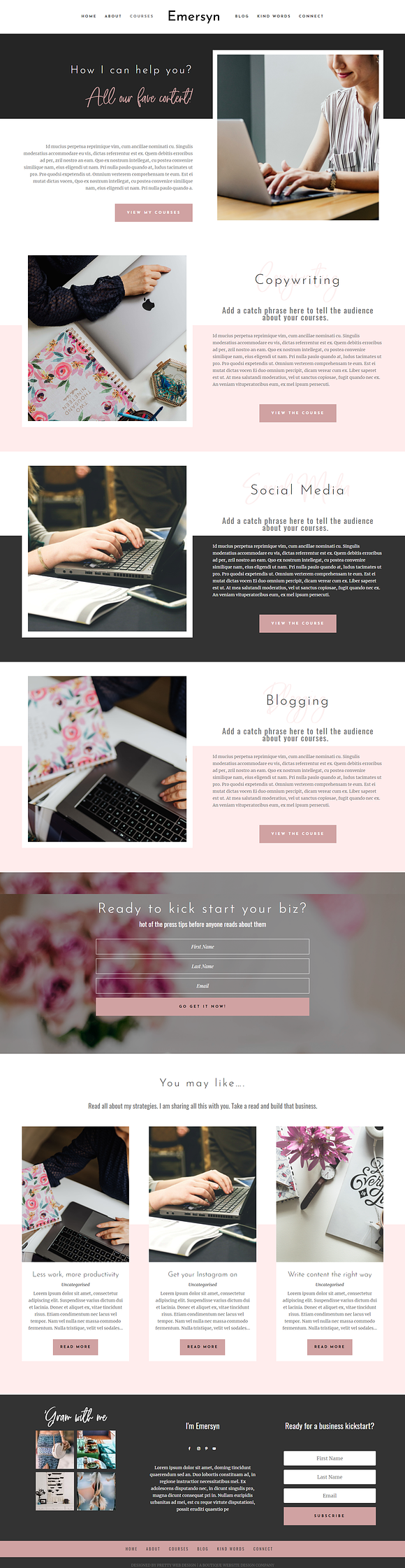 Emersyn - Divi Child Template in WordPress Business Themes - product preview 2
