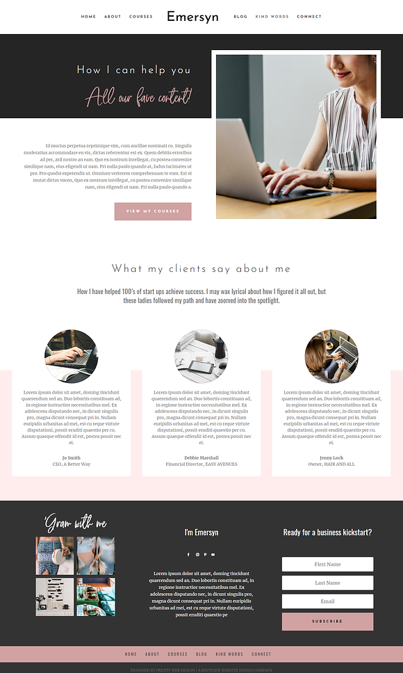Emersyn - Divi Child Template in WordPress Business Themes - product preview 3