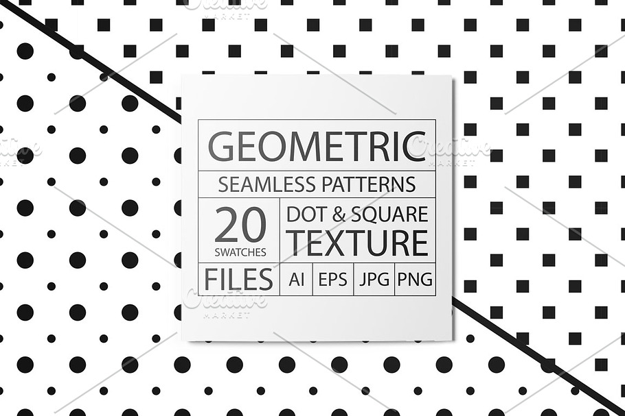 Simple seamless dotted patterns in Patterns - product preview 8