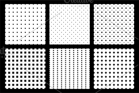 Simple seamless dotted patterns in Patterns - product preview 6