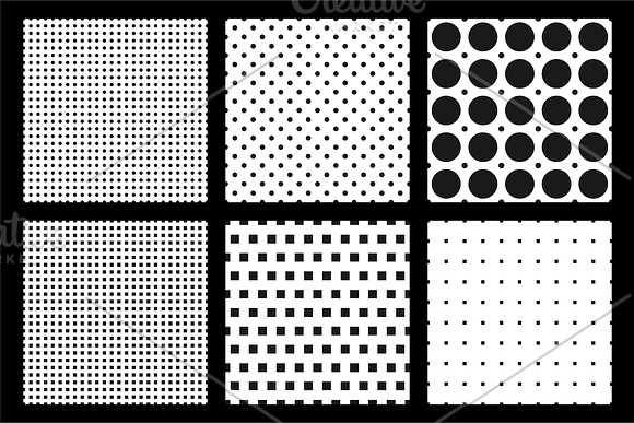 Simple seamless dotted patterns in Patterns - product preview 7