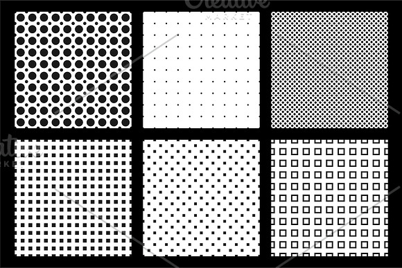 Simple seamless dotted patterns in Patterns - product preview 9