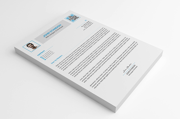 Resume Template / CV in Letter Templates - product preview 2
