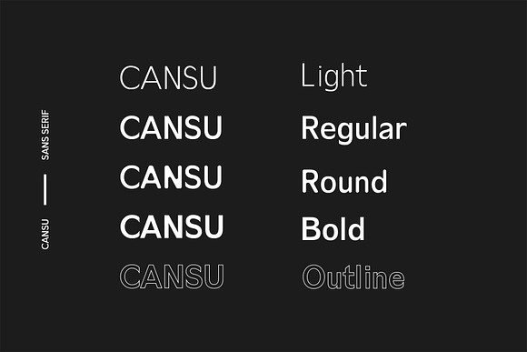 Cansu Sans Serif Font Family in Sans-Serif Fonts - product preview 1