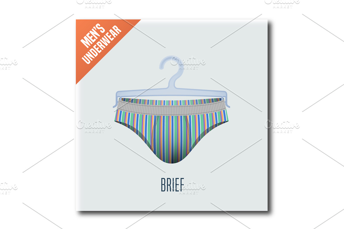 Men's underwear vector illustration in Illustrations - product preview 8