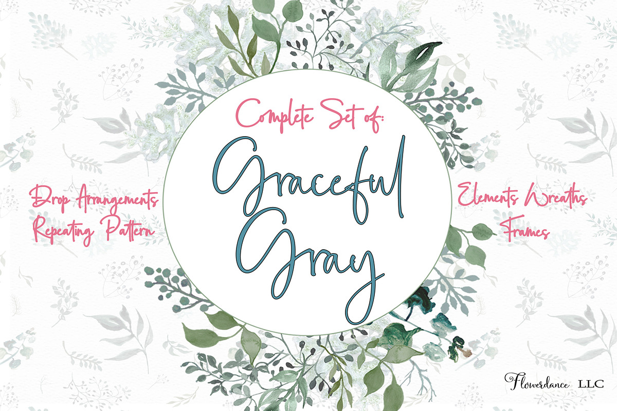 Watercolor Greenery Clipart Bundle in Illustrations - product preview 8