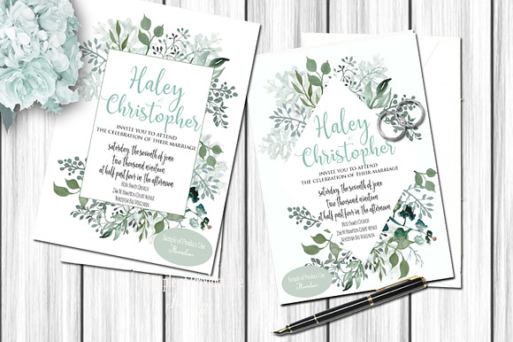 Watercolor Greenery Clipart Bundle in Illustrations - product preview 9