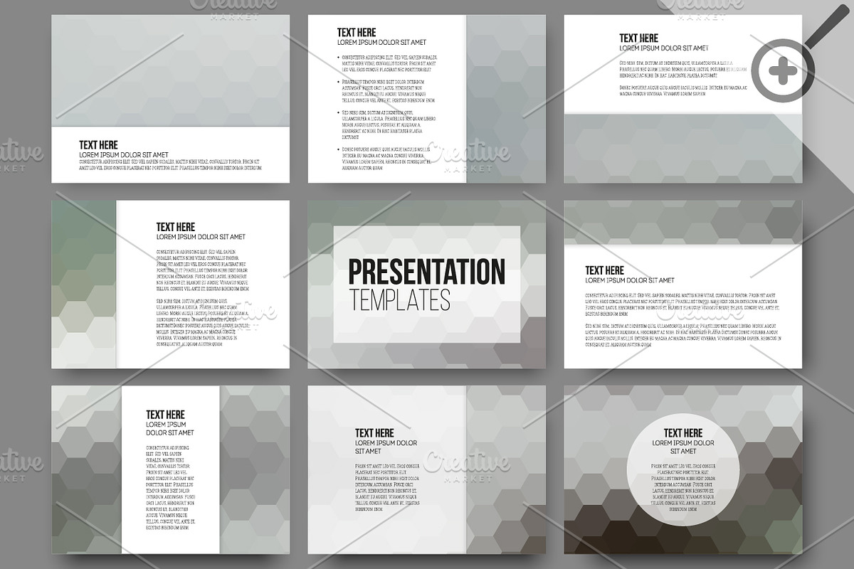 Set of 45 templates for slides in Illustrations - product preview 8