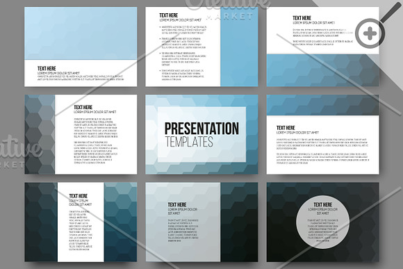 Set of 45 templates for slides in Illustrations - product preview 1