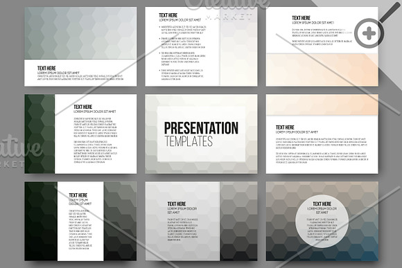 Set of 45 templates for slides in Illustrations - product preview 2