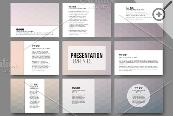 Set of 45 templates for slides in Illustrations - product preview 3