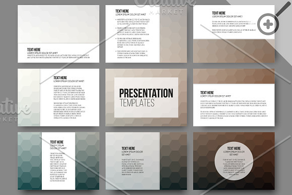 Set of 45 templates for slides in Illustrations - product preview 4