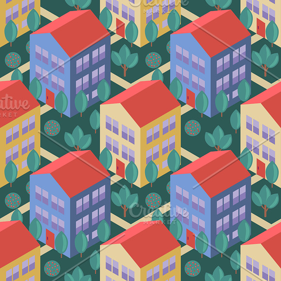 Isometric houses in Objects - product preview 1