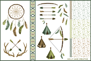 Arrows Antlers & Feathers Vector